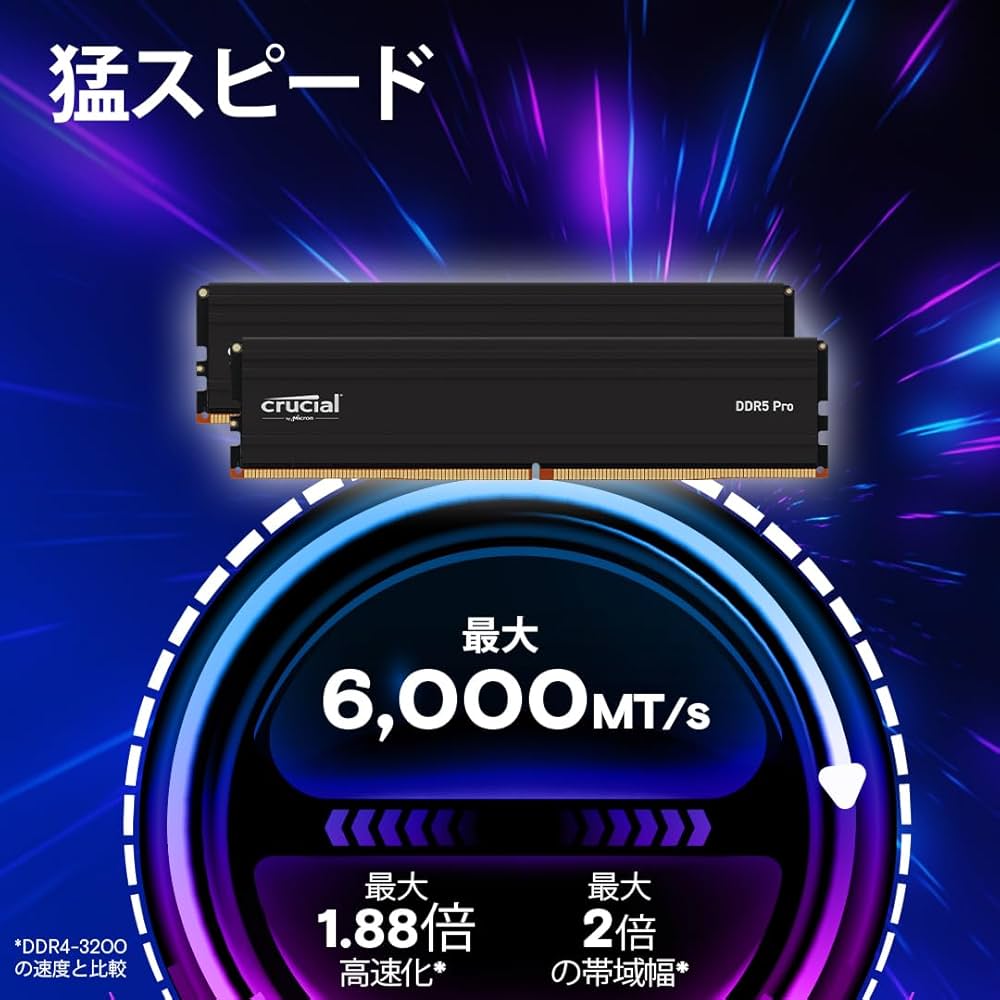 Amazon | Crucial(クルーシャル) PRO (マイクロン製) デスクトップ用
