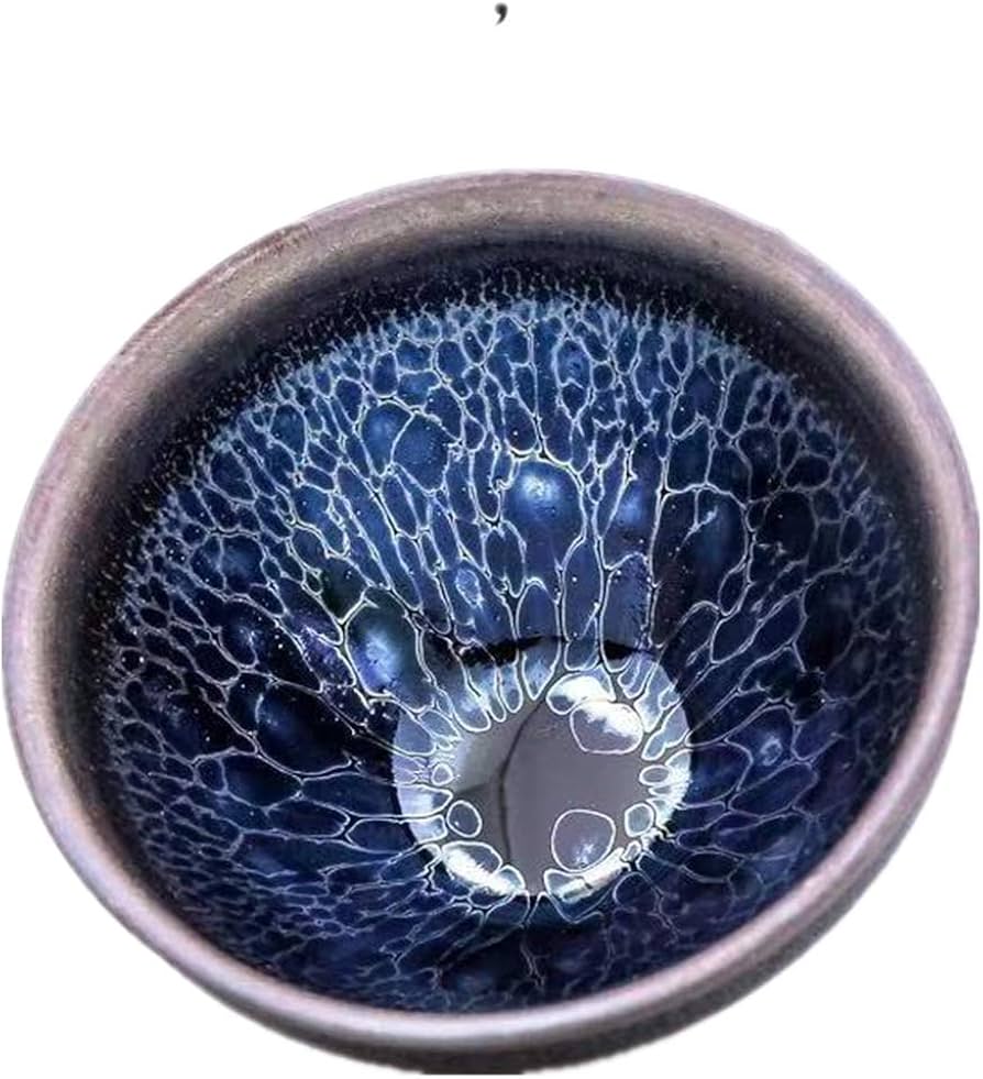 Amazon｜天目茶碗 油滴建盞 曜変天目盞 抹茶碗 手作り窯作 茶杯 茶器