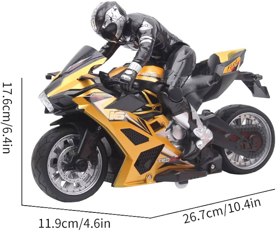 Amazon.co.jp: HJLXMF 1/8 RC ドリフトバイク 2.4 グラム二輪高速