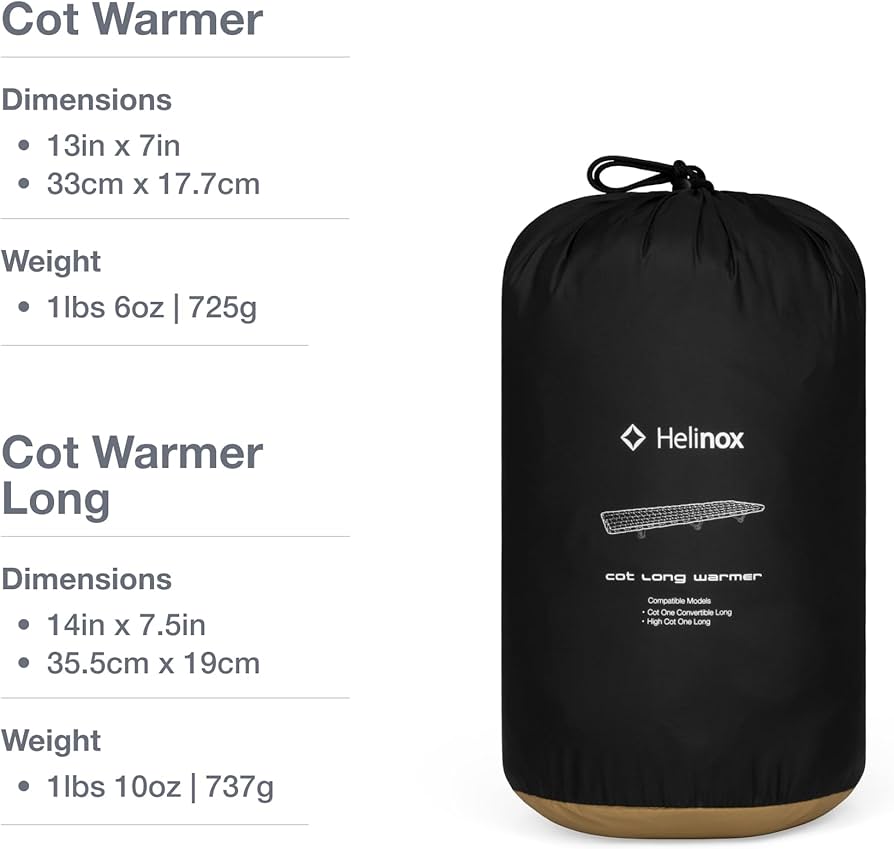 Amazon.com: Helinox Cot Warmer Insulation Layer Camping Cots