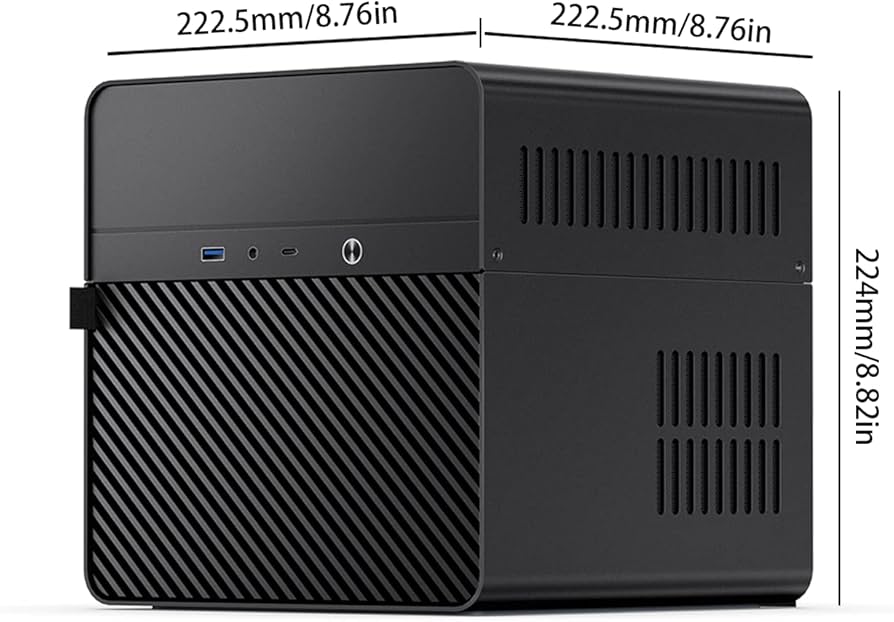 Amazon.co.jp: JONSBO N2 ブラック NAS ITX ケース 5+ 1 ディスクベイ