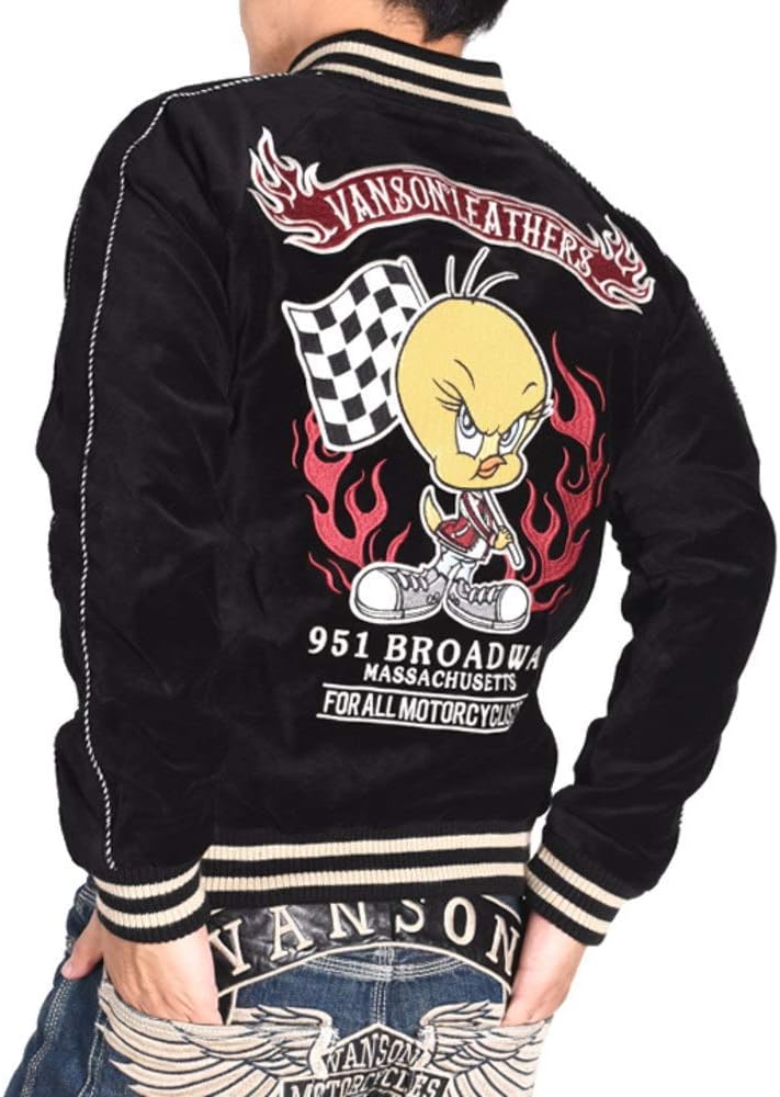 Amazon | [バンソン] ルーニーテューンズ コラボ スカジャン