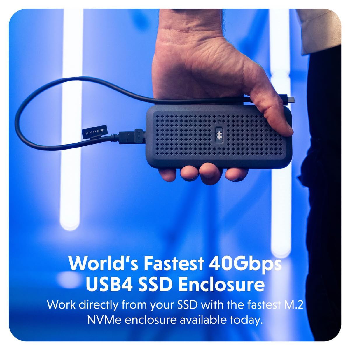 Amazon.co.jp: HyperDrive Next ポータブル 40Gbps USB4 M.2 NVMe SSD