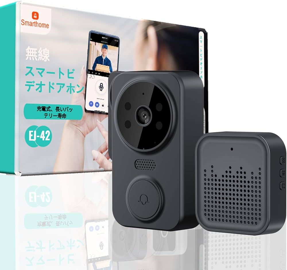 Amazon.co.jp: インターホン ワイヤレス 工事不要 カメラ付き ビデオ