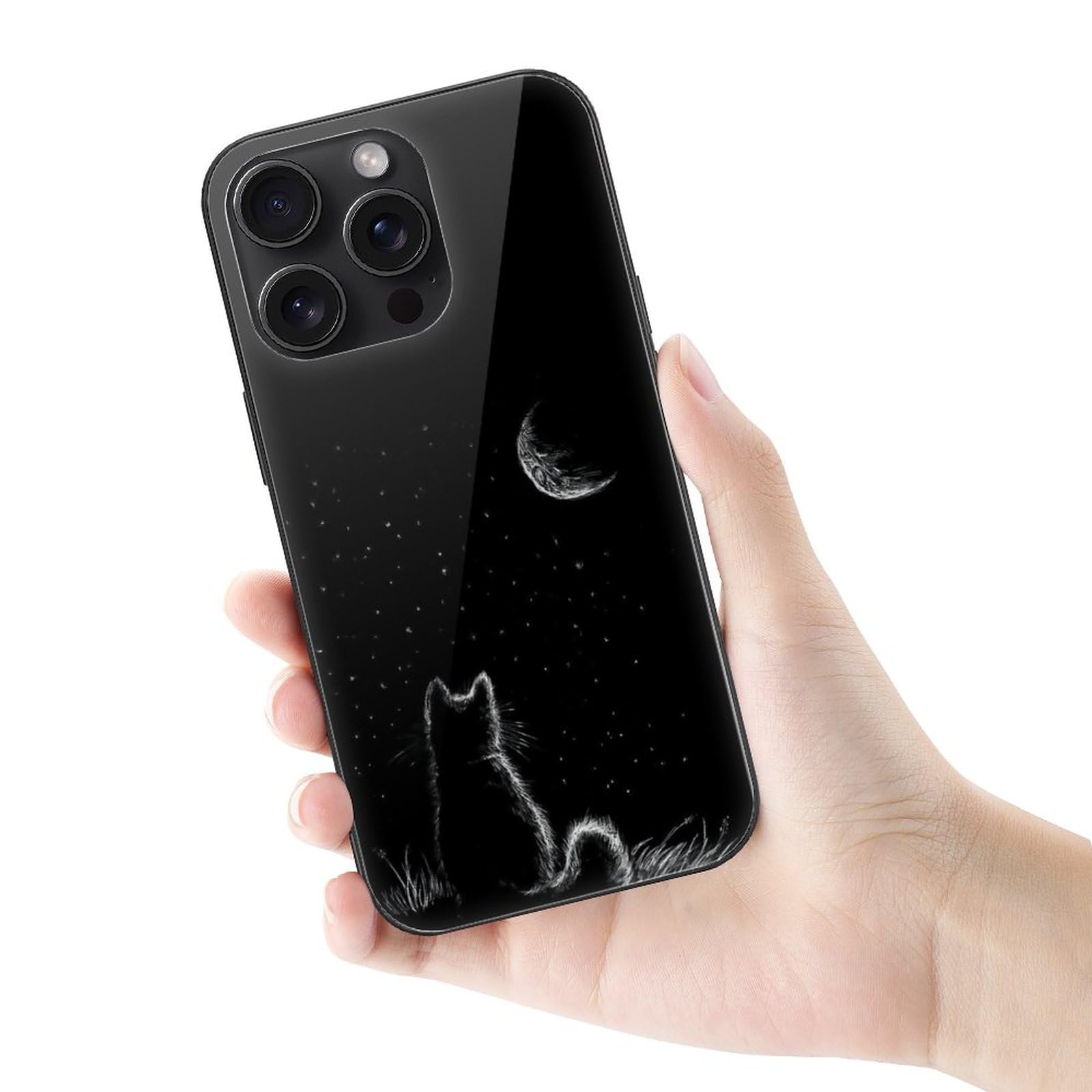 Amazon.co.jp: iPhone15 Pro Max 用 ケース 黒猫 ねこ 猫柄 かわいい