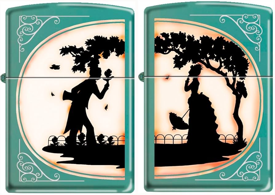 Amazon.com: Zippo His and Hers 2 Lighter Set, Victorian Silhouette
