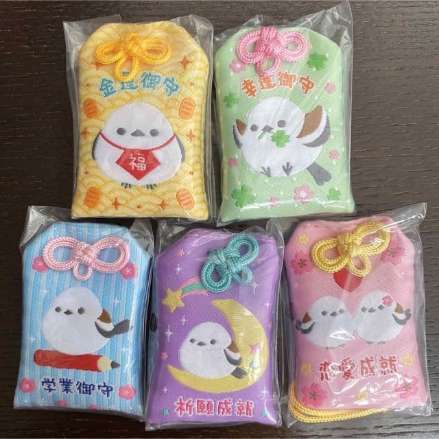 Amazon.co.jp: ふくふくシマエナガ 開運福福 お守り セット : ホーム