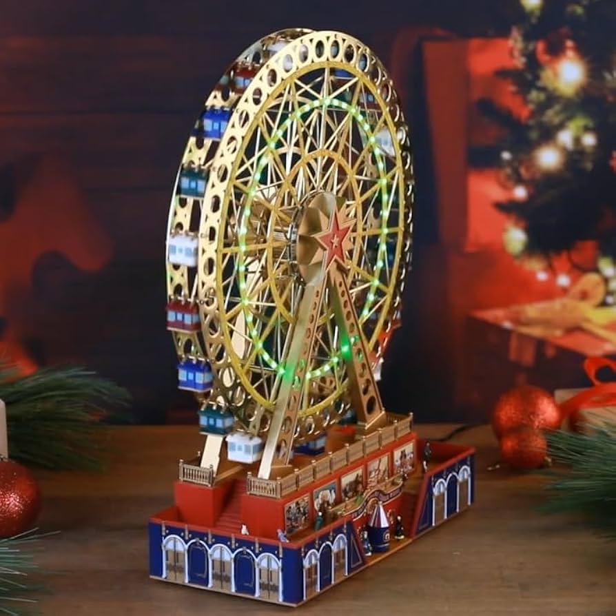 Amazon.com: Mr. Christmas World's Fair Grand Ferris Wheel Musical