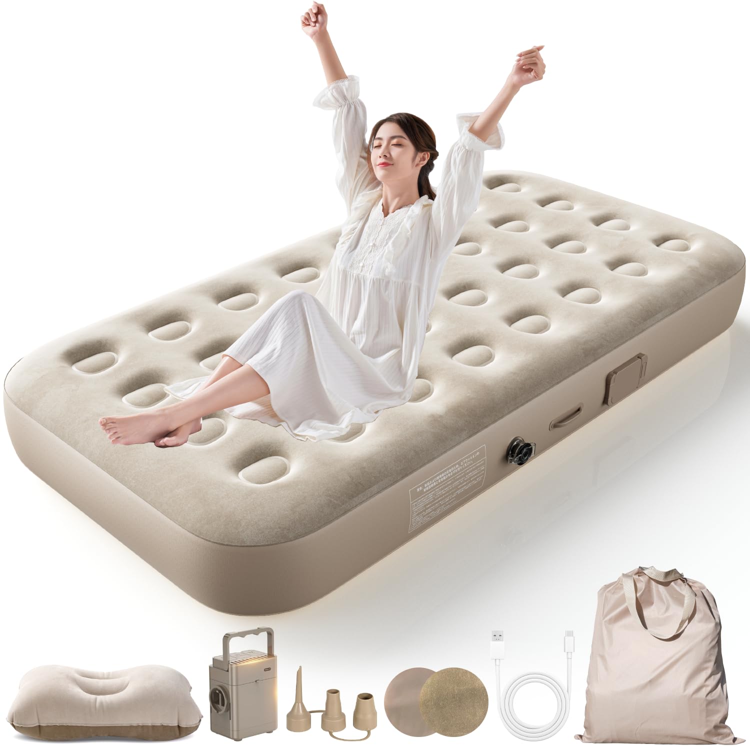 Amazon.co.jp: BQB エアーベッド 花見 キャンプ マット キャンプ用品