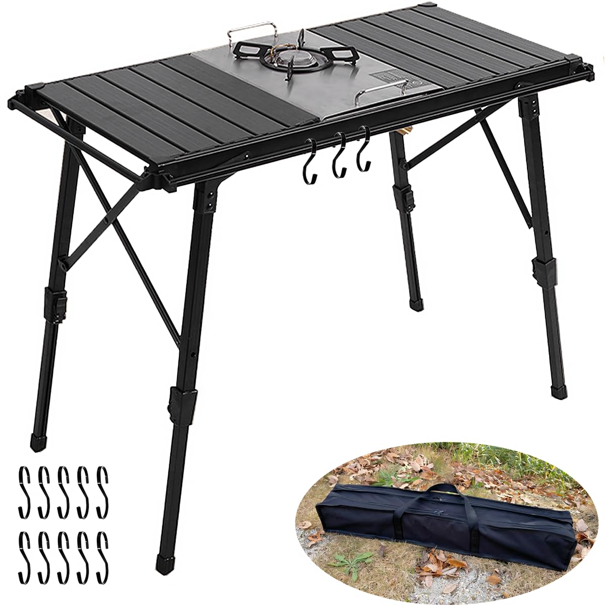 Amazon.co.jp: IGTテーブル アウトドアテーブル キャンプテーブル