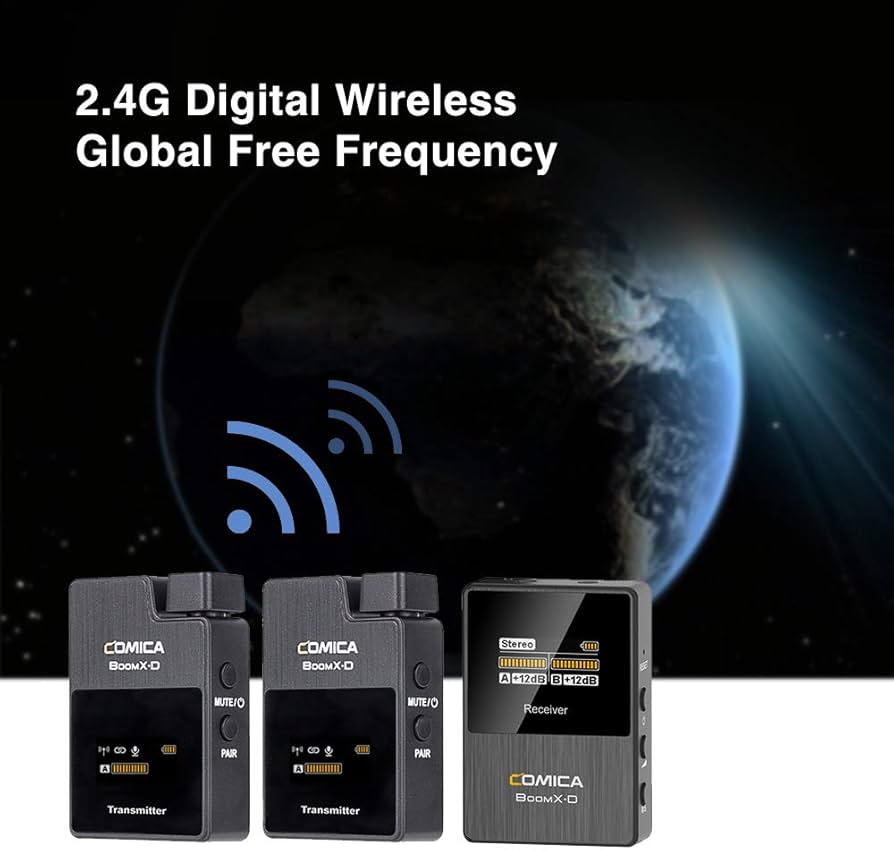 Amazon.co.jp: Comica BoomX-D D2 ワイヤレスカメラマイク ビデオ録音