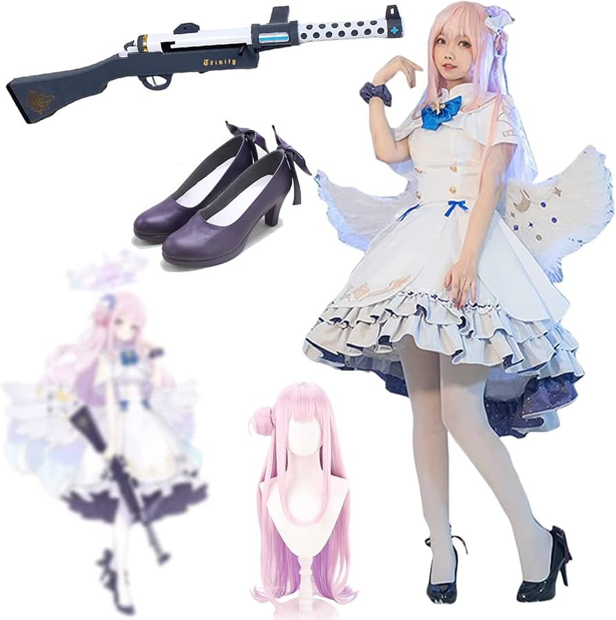 Amazon.co.jp: SHAOYAO ブルーアーカイブ 周辺 聖園ミカ コスプレ衣装