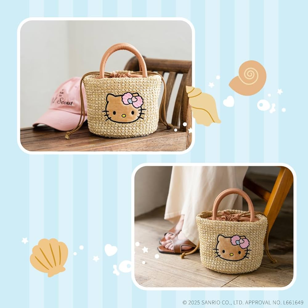 Amazon.co.jp: HELLO KITTY かごバッグBOOK summer shell ver. (宝島社
