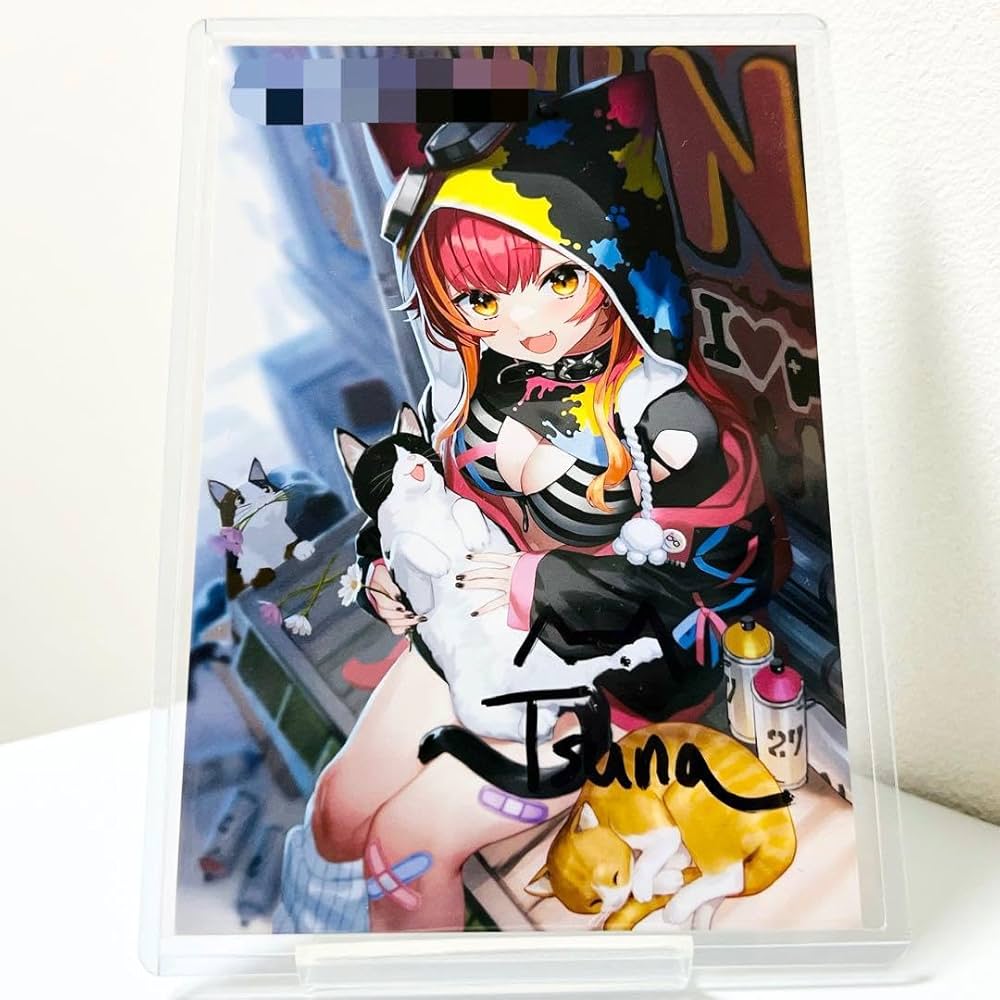 Amazon.co.jp: 猫汰つな 誕生記念2022 直筆サイン入りポストカード ぶ