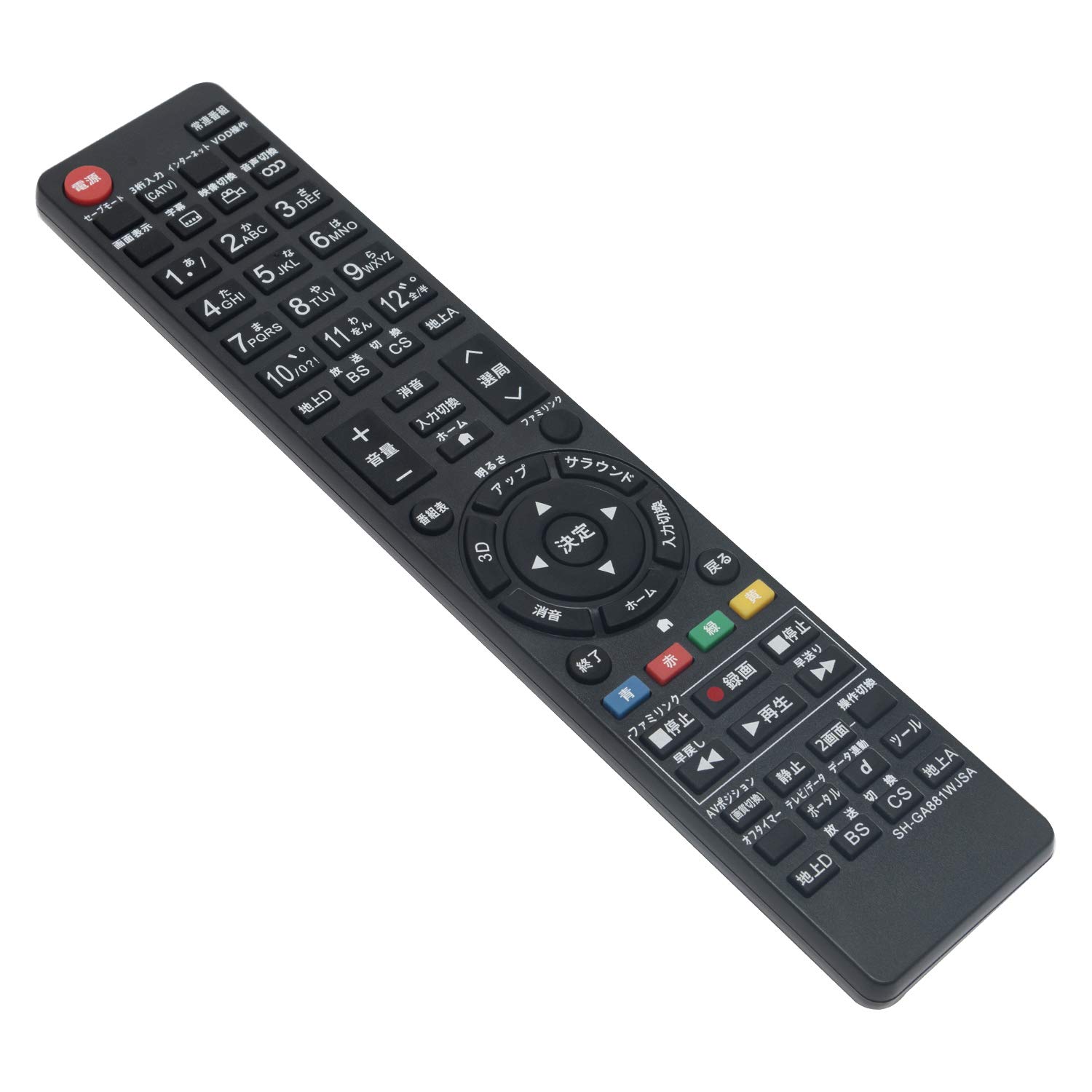 Amazon | 液晶テレビ用リモコン GA881WJSA GA888WJSA GA912WJSA fit