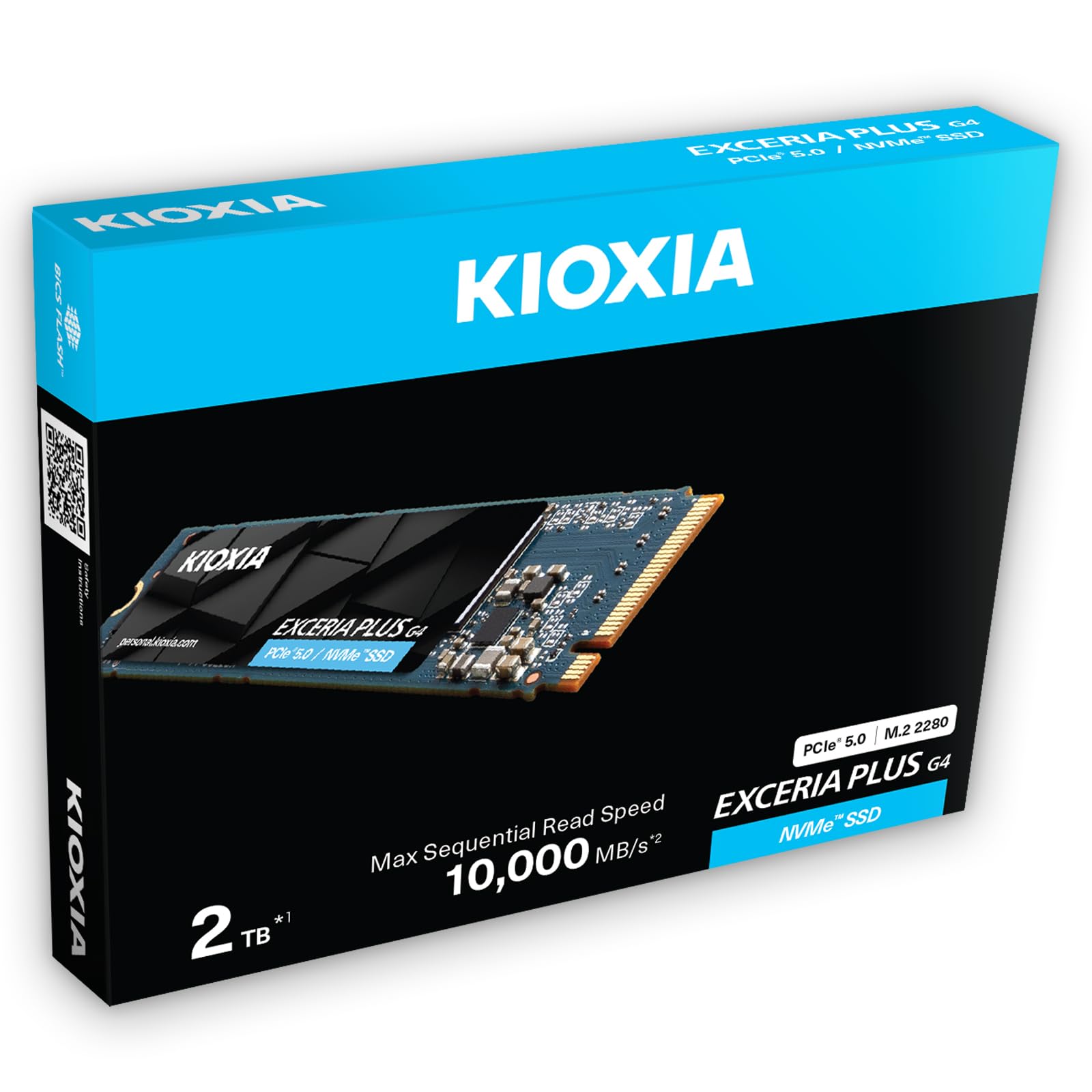 Amazon.com: Kioxia Exceria Plus G4 NVMe M.2 2280 2TB PCIe 5.0 Gen5
