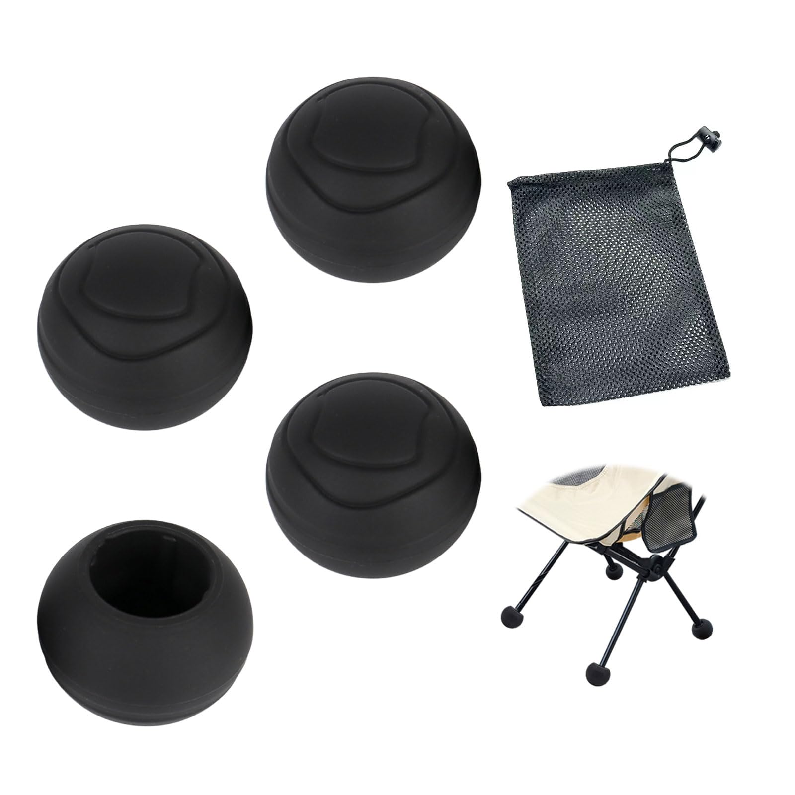 Amazon.co.jp: 【雲見】チェア脚カバー アウトドア 4個入り ヘリ