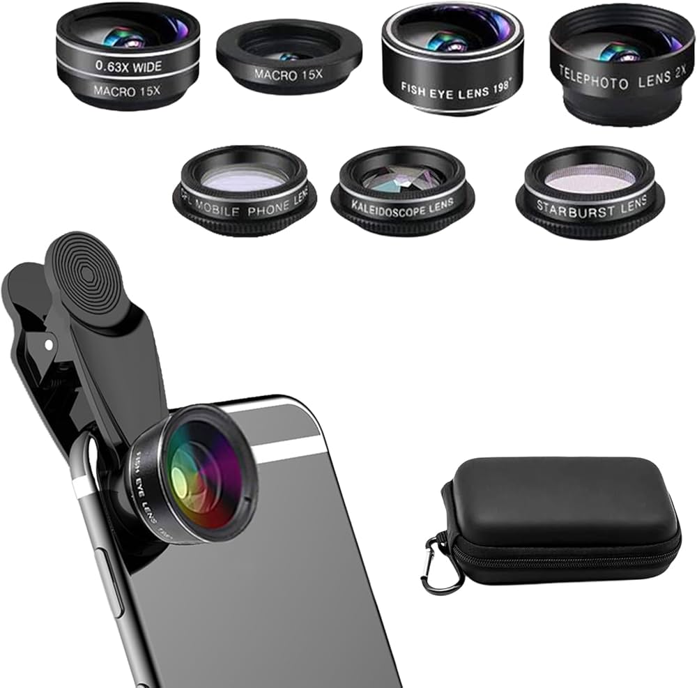 Amazon.co.jp: 7in1スマホ用レンズキット 携帯レンズキット 魚眼レンズ