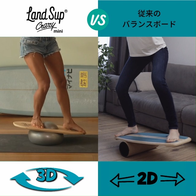 Amazon | LandSup® Crazy mini ランドサップ バランスボード 体幹