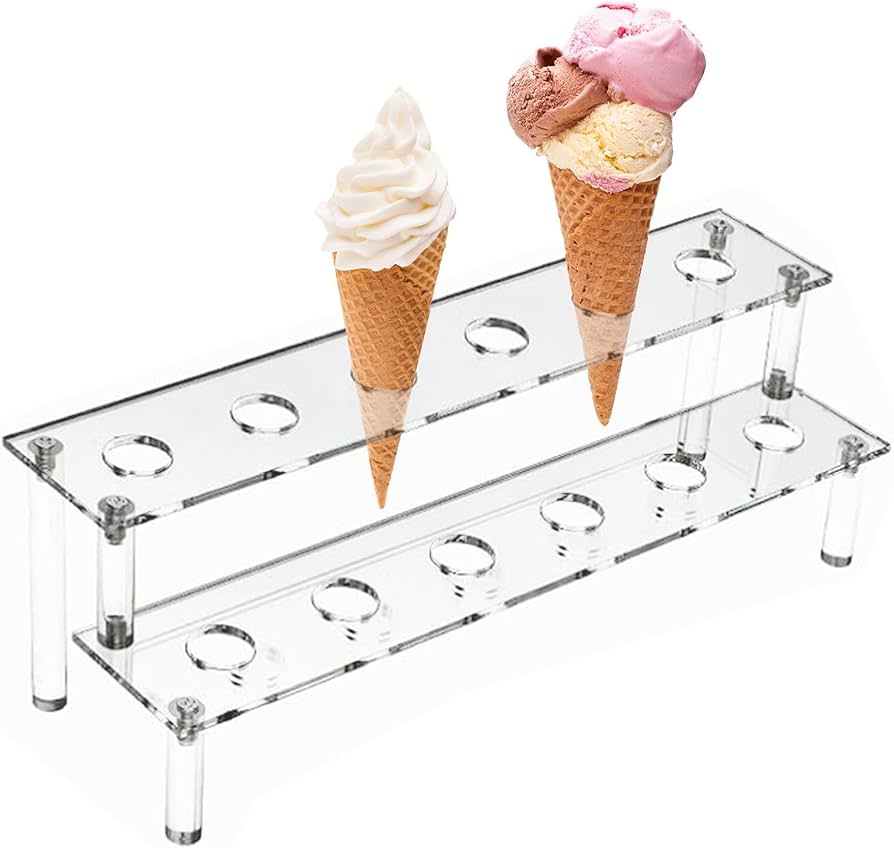 Amazon｜アイスクリームホルダー アクリル アイスクリームコーン