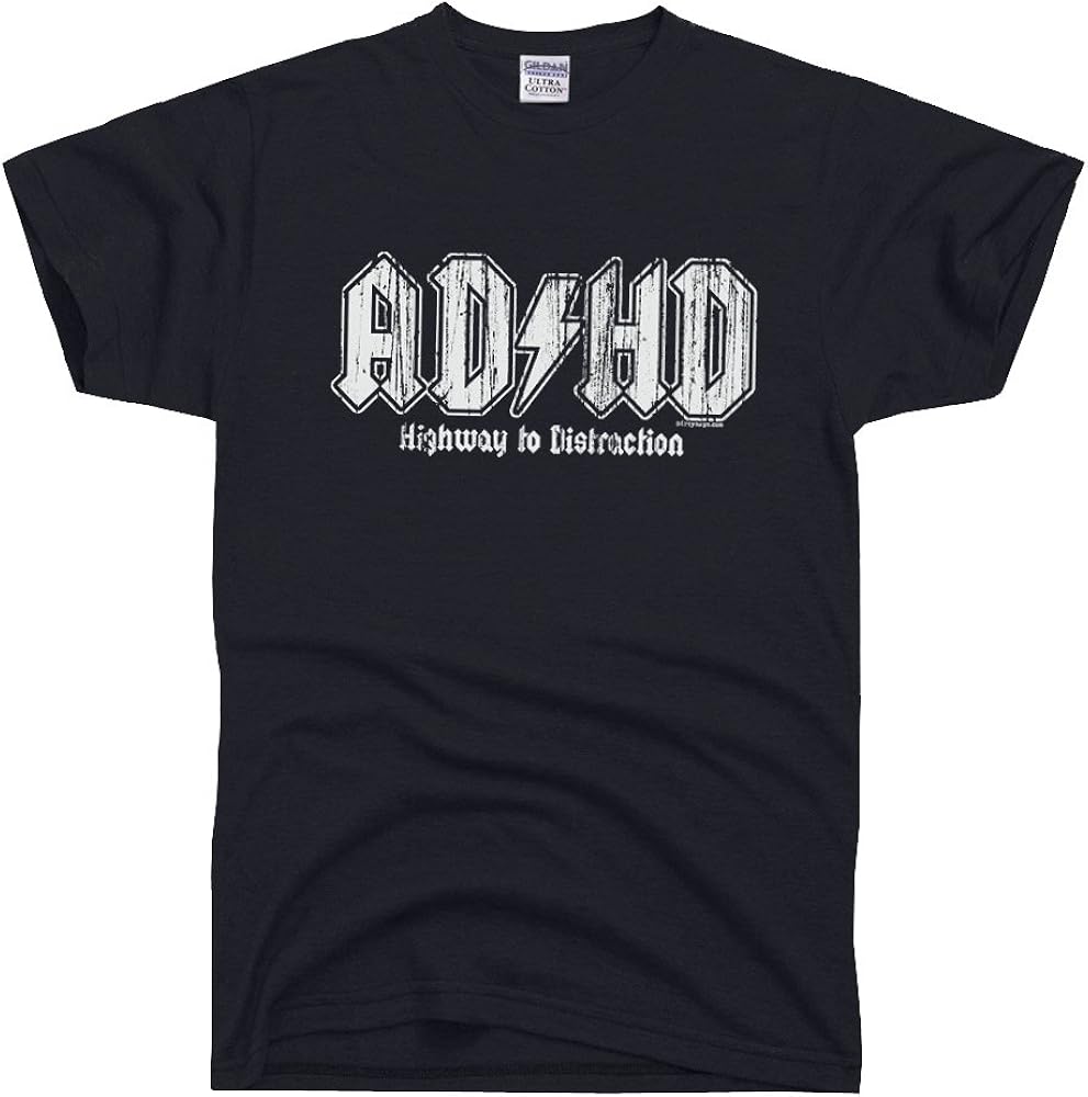 Amazon.com: DIRTYRAGZ Men's ADHD AD/HD Rock T Shirt M Black