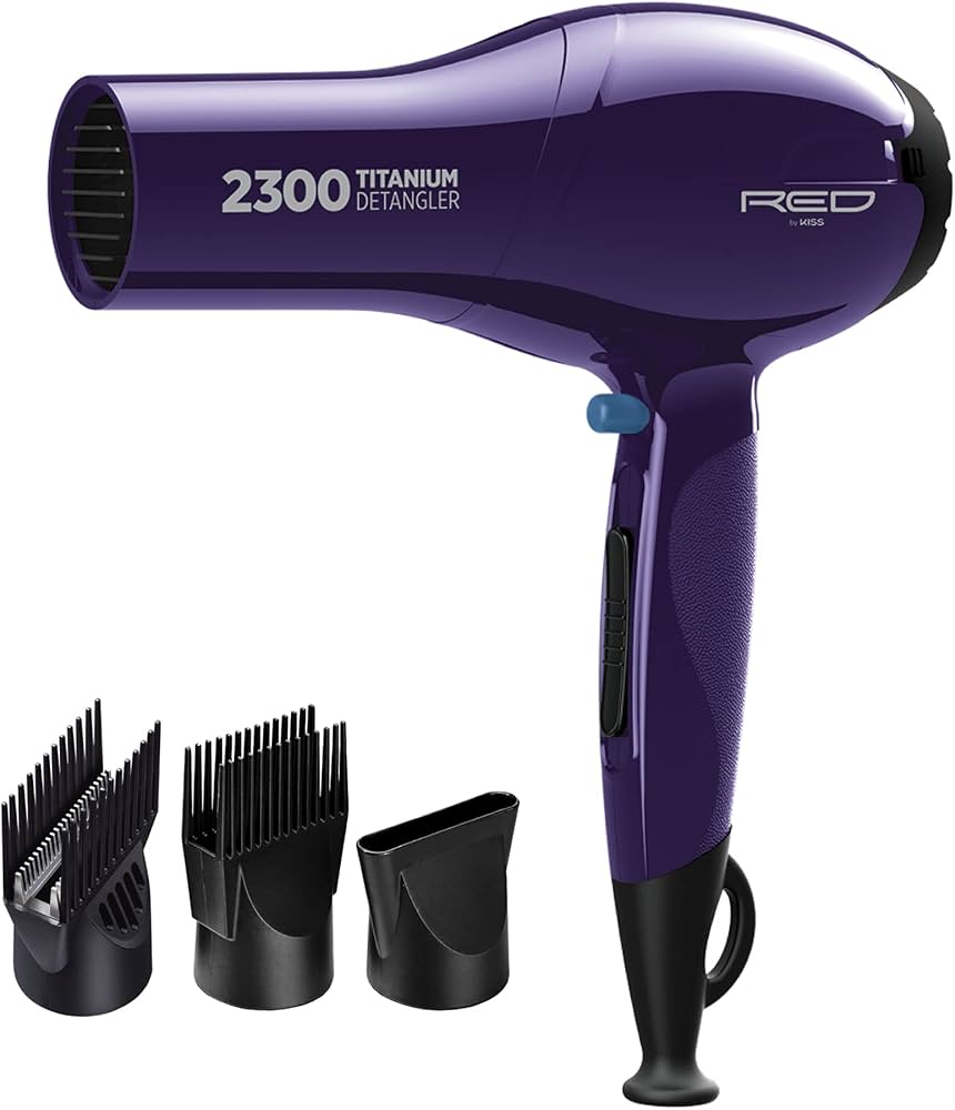 Amazon.com : RED by Kiss Titanium 2300 Detangler Hair Dryer