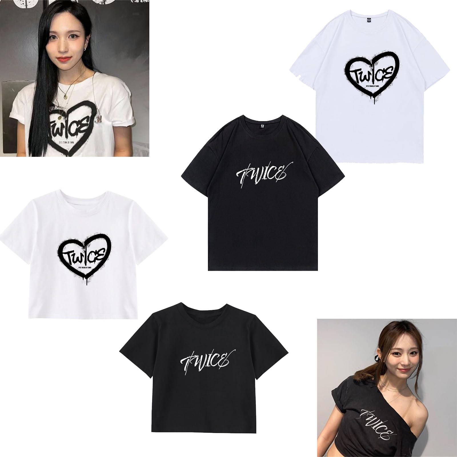 Amazon.co.jp: [XINYIN] TWICE 周辺 Tシャツ トゥワイス READY TO BE