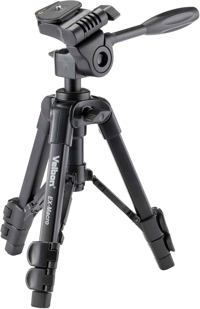 Amazon | Velbon 卓上三脚 EX-Macro 3段 レバーロック 全高56.3cm 最低