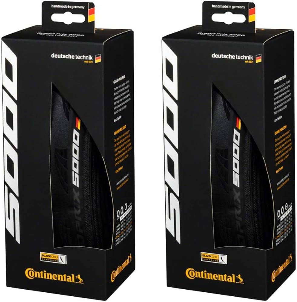 Amazon.com : Continental Set of 2 GP 5000, 700x25C, Racing Bike