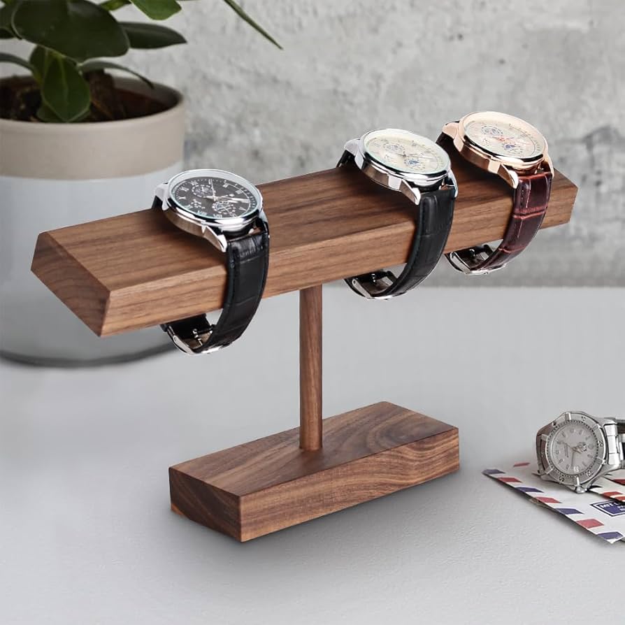 Amazon.co.jp: Baskiss 高級 木製 時計スタンド 腕時計 スタンド