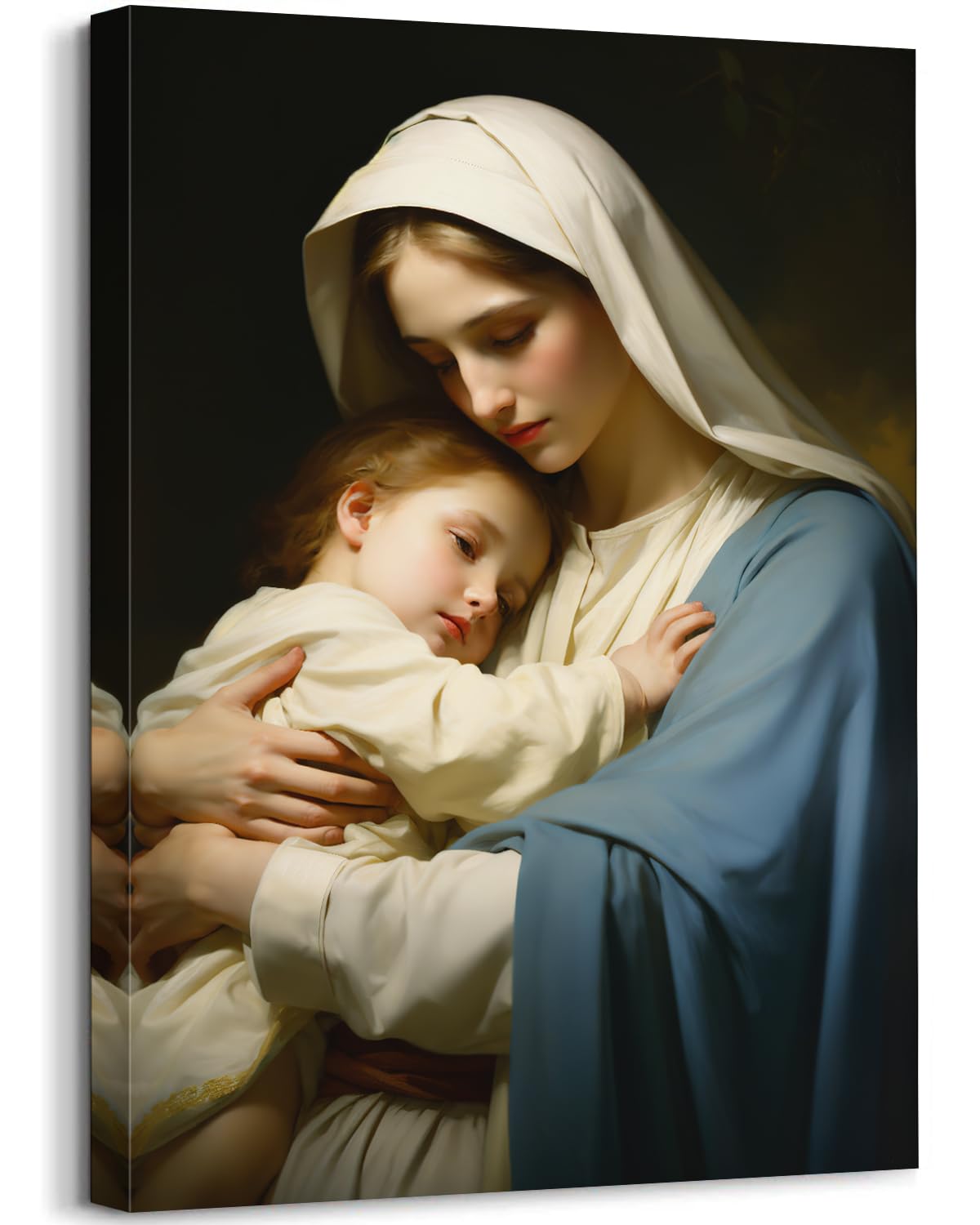 Amazon.co.jp: GLOKAKA 聖母マリア キャンバスウォールアート 聖マリア
