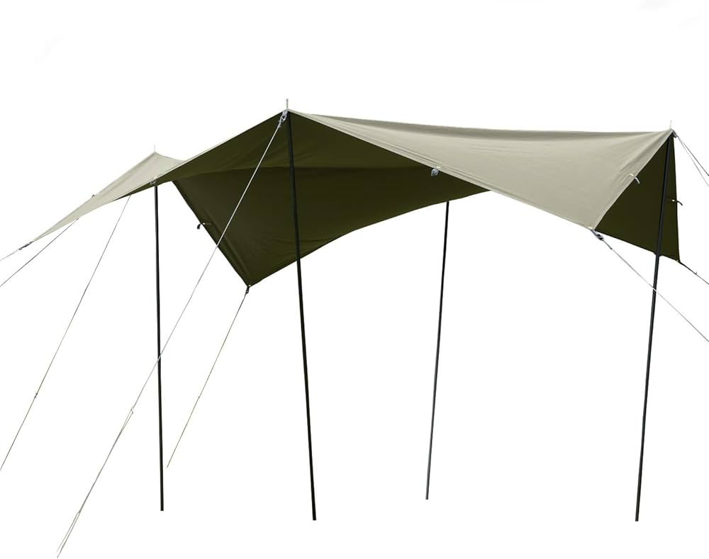 Amazon | BUNDOK(バンドック) スクエア タープ TC カーキ BDK-20KA 約