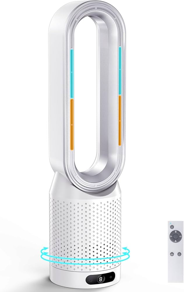 Amazon | 【2025新登場・冷暖兼用羽なし扇風機】SAMONIC タワーファン