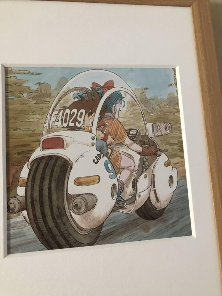 Amazon.co.jp: kj 額装品 鳥山明 83 初回 扉絵 イラスト A4サイズ額