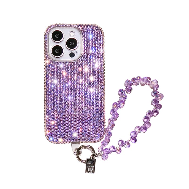 Amazon.co.jp: パープル ラインストーン iphone 16 用 ケース キラキラ
