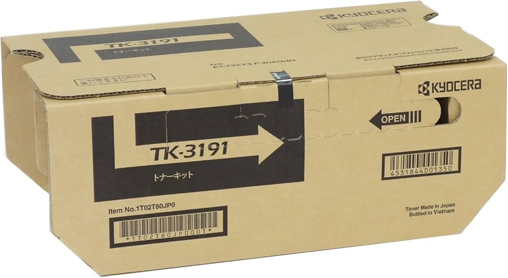 Amazon | 京セラ KYOCERA 純正 トナー TK-3191 ECOSYS P3160dn用トナー