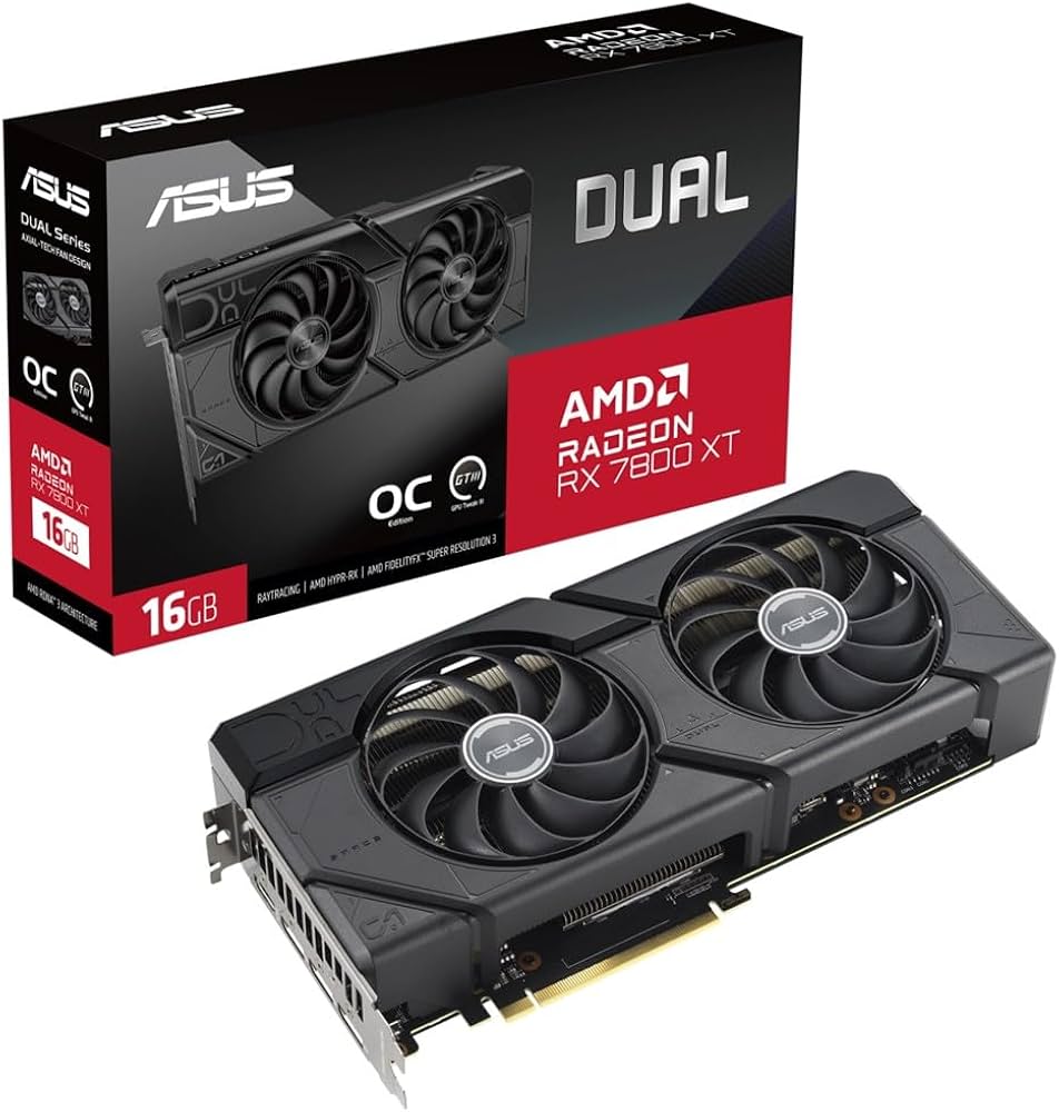 Amazon | ASUS Dual Radeon RX 7800 XT OC Edition 16GB GDDR6 ビデオ