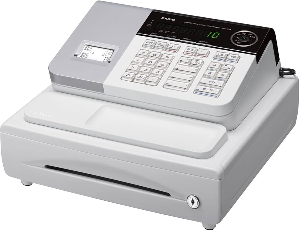 Amazon.co.jp: カシオ レジスター 8部門 小型ドロア SE-S10 ホワイト