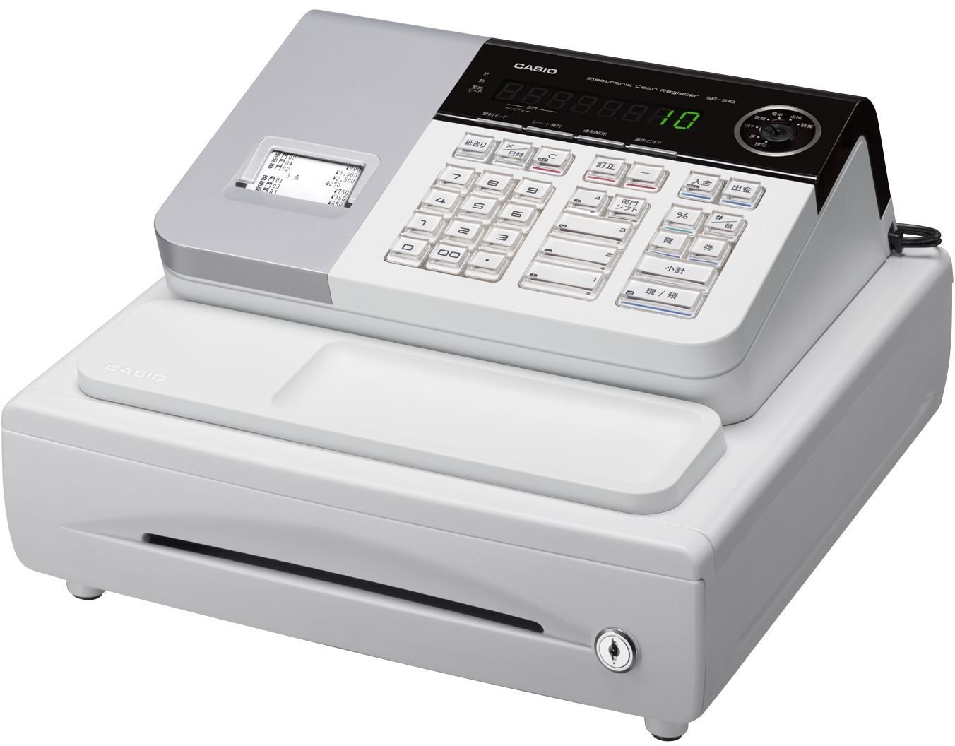 Amazon.co.jp: カシオ レジスター 8部門 小型ドロア SE-S10 ホワイト