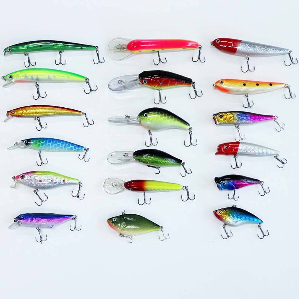 Amazon.co.jp: ルアー 18個 セット 訳有 バス釣り用ハードルアー