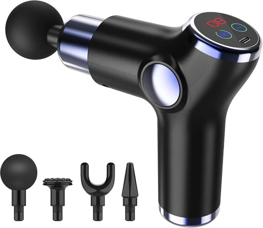 Amazon | 筋膜リリースガン ハンディタイプ 【液晶ディスプレイ搭載