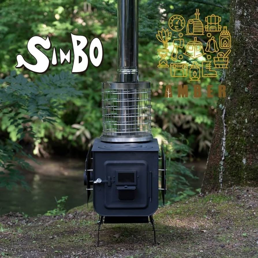 Amazon.co.jp: AMBER テントサウナ専用 薪ストーブ 新保製作所 別注薪