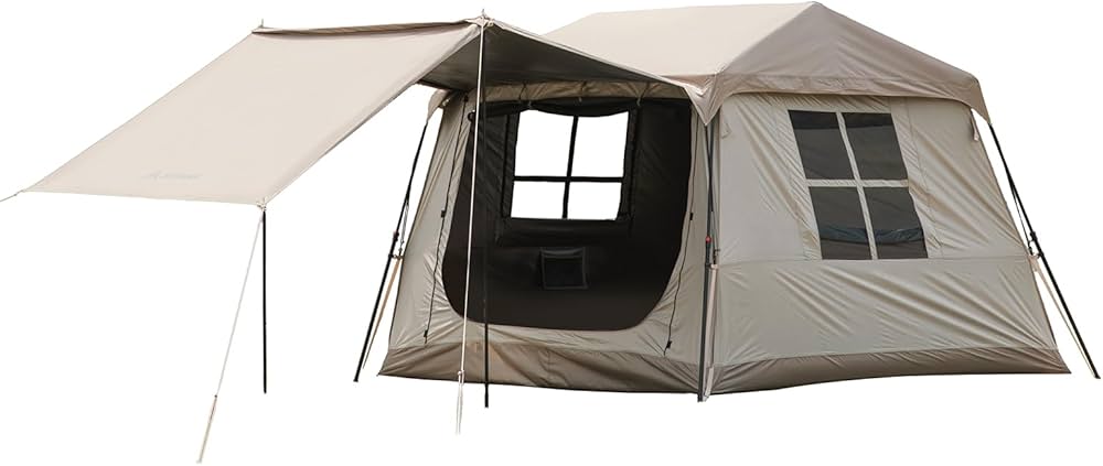 Amazon.co.jp: BISINNA ワンタッチテント ロッジ型 2~4人用 UV50+