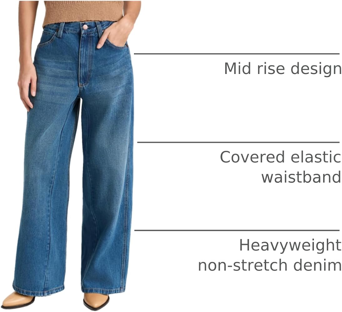 Amazon.com: Sea Women's Elena Denim Baggy Pants, Blue, 8
