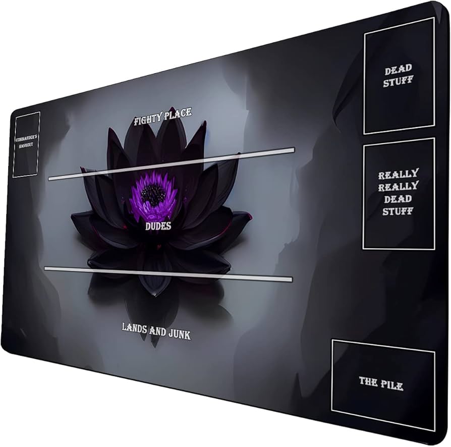 Amazon | ファンタジーブラックロータス TCG プレイマット 24 x 14