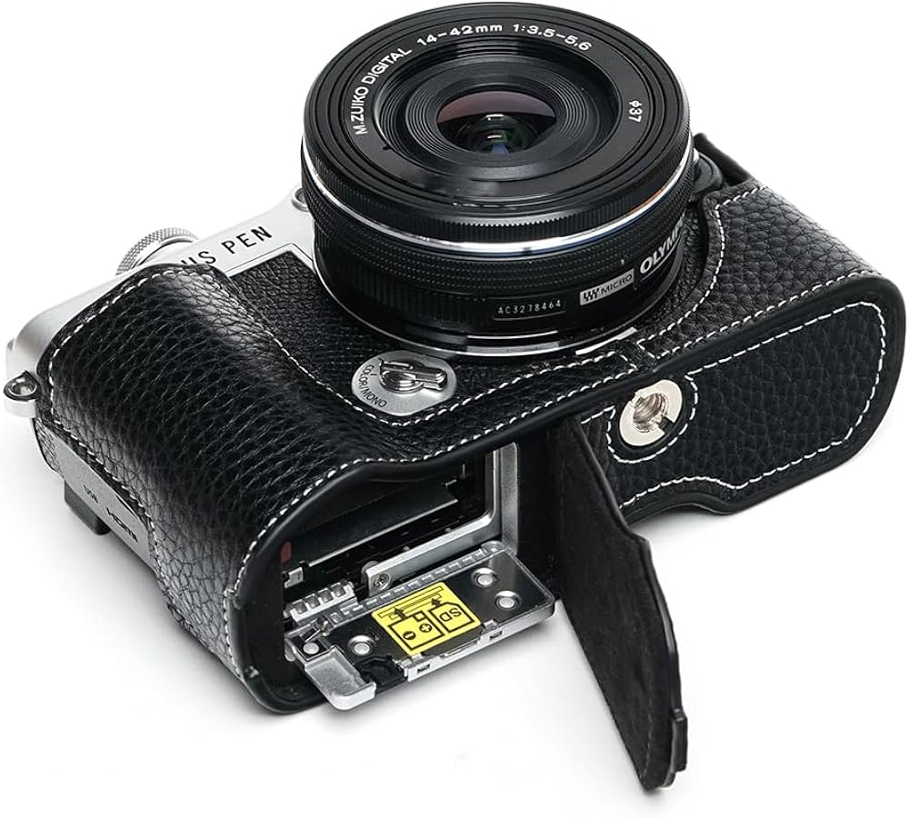 Amazon | TP Original ハンドメイド 本革 ハーフカメラケース バッグ