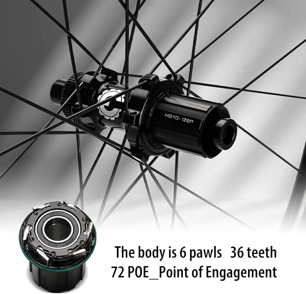 Amazon.com : ENT Gravel 35x34 Carbon Wheelset Disc Brake