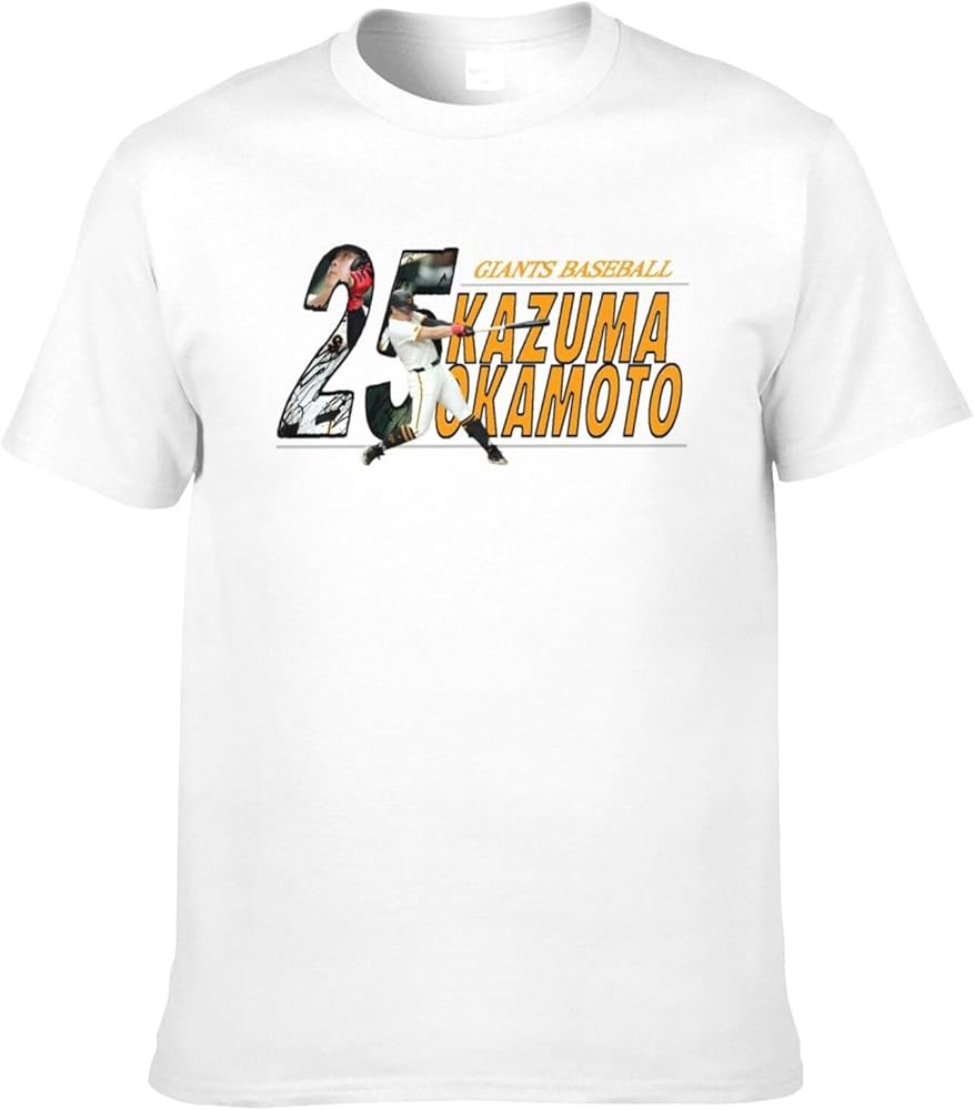 Amazon.co.jp: [Basfcon] 読売ジャイアンツ 岡本和真半袖 T シャツ