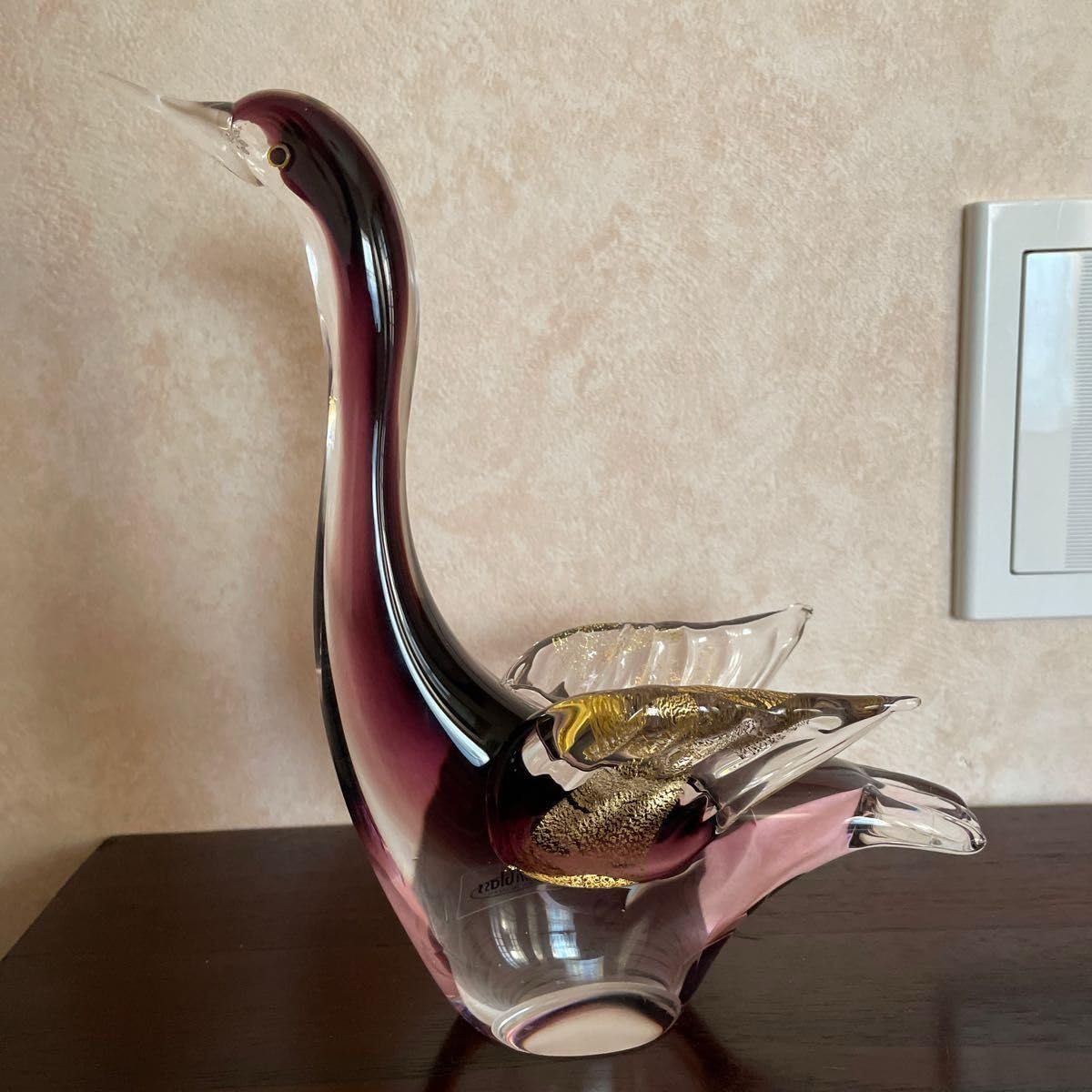 Amazon.co.jp: Multi Glass マルティグラス ガラス 鶴 置物 オブジェ