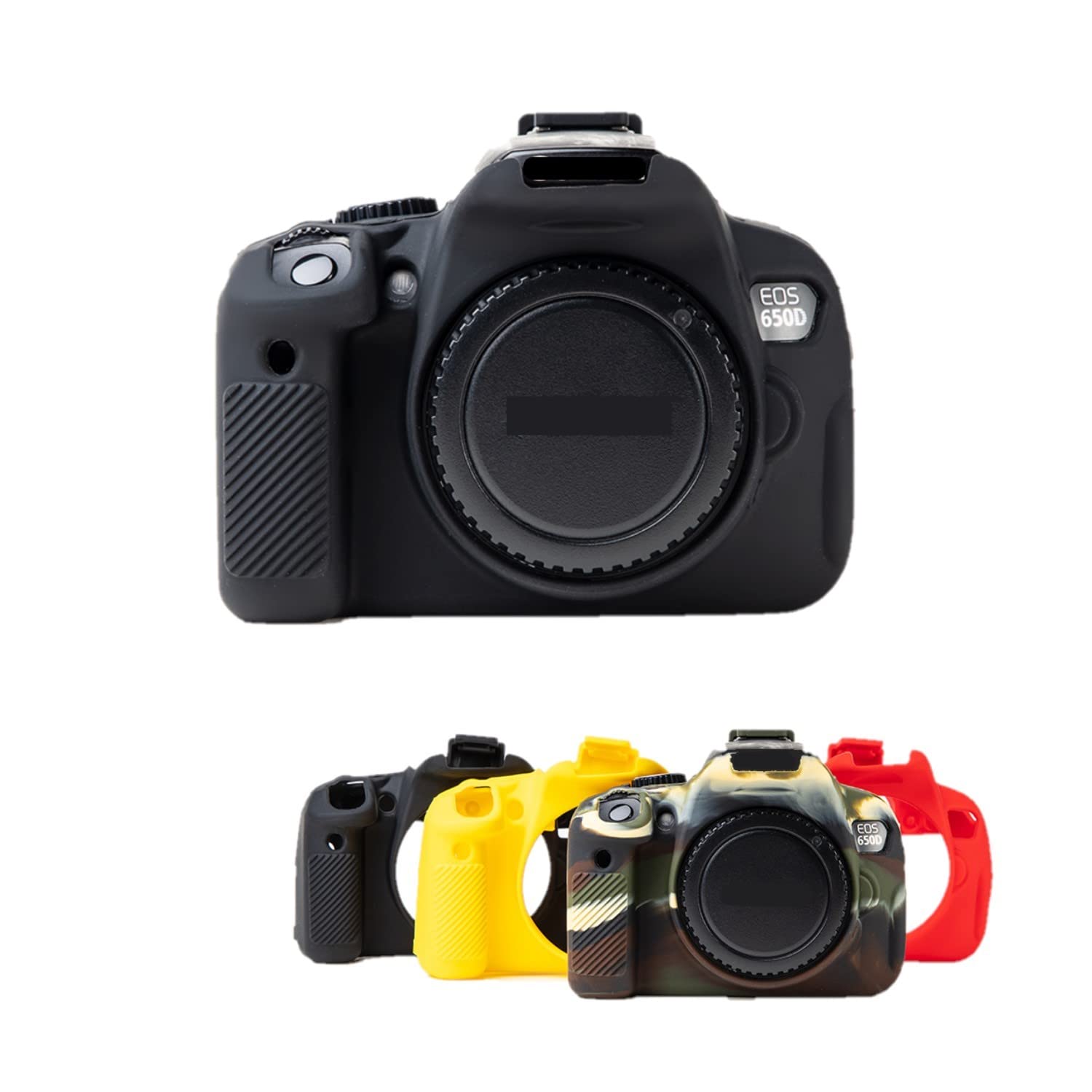 Amazon | 保護ソフトシリコンブラックカメラケース アーマースキン